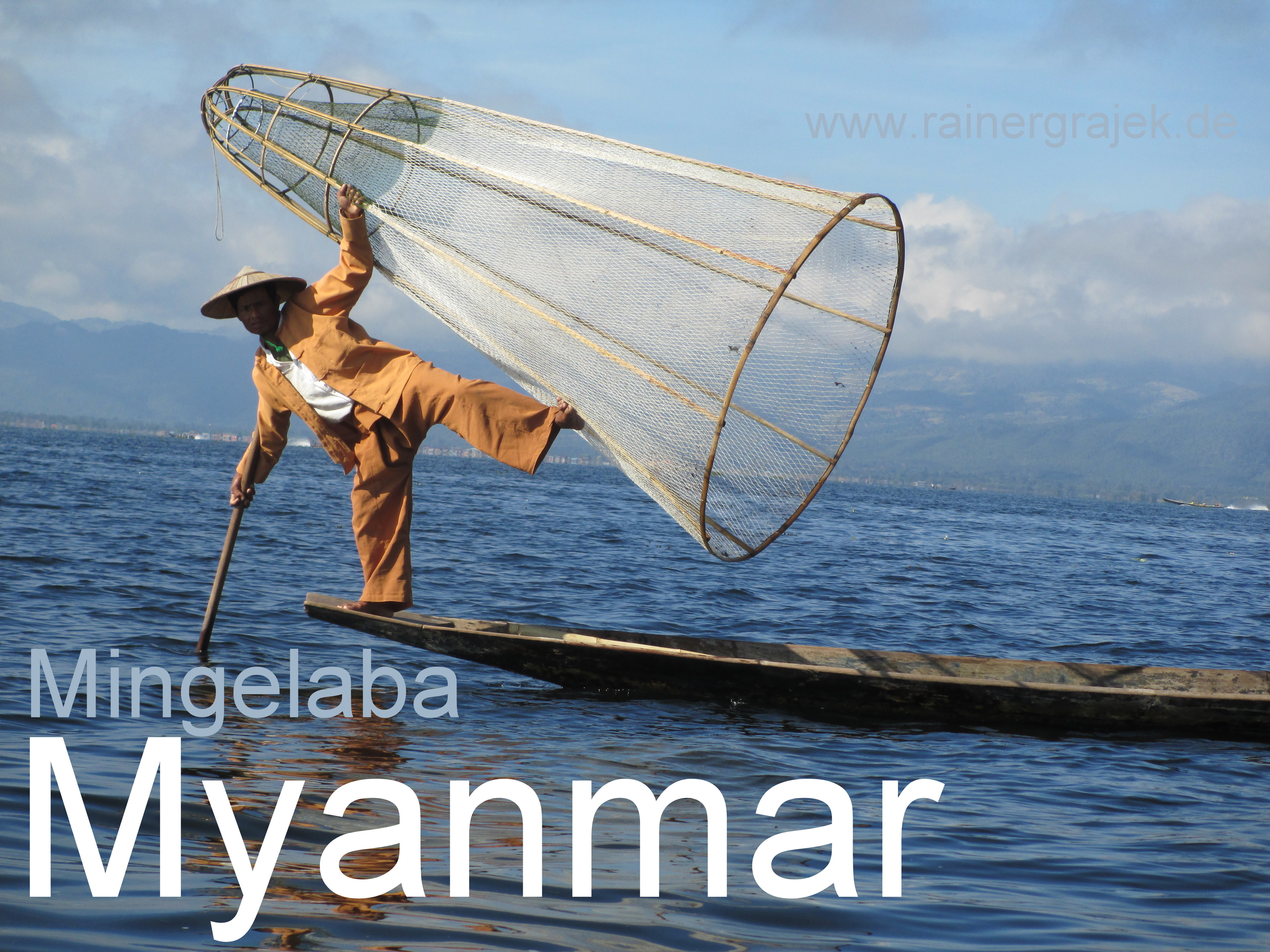 Einbein-Fischen in Myanmar